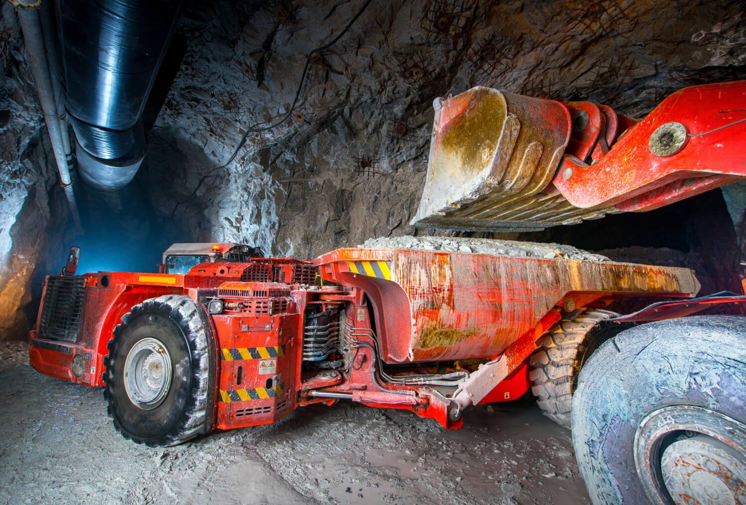 Underground Mine with Machinery