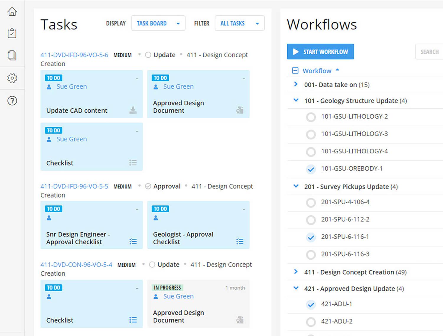 Deswik Software Workflow Screenshot