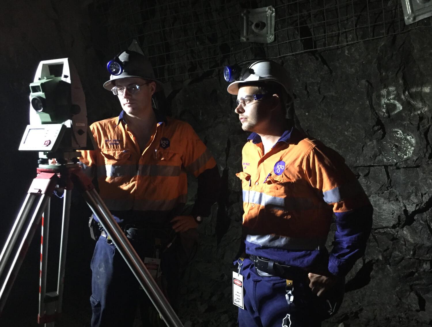 Underground mine surveyors