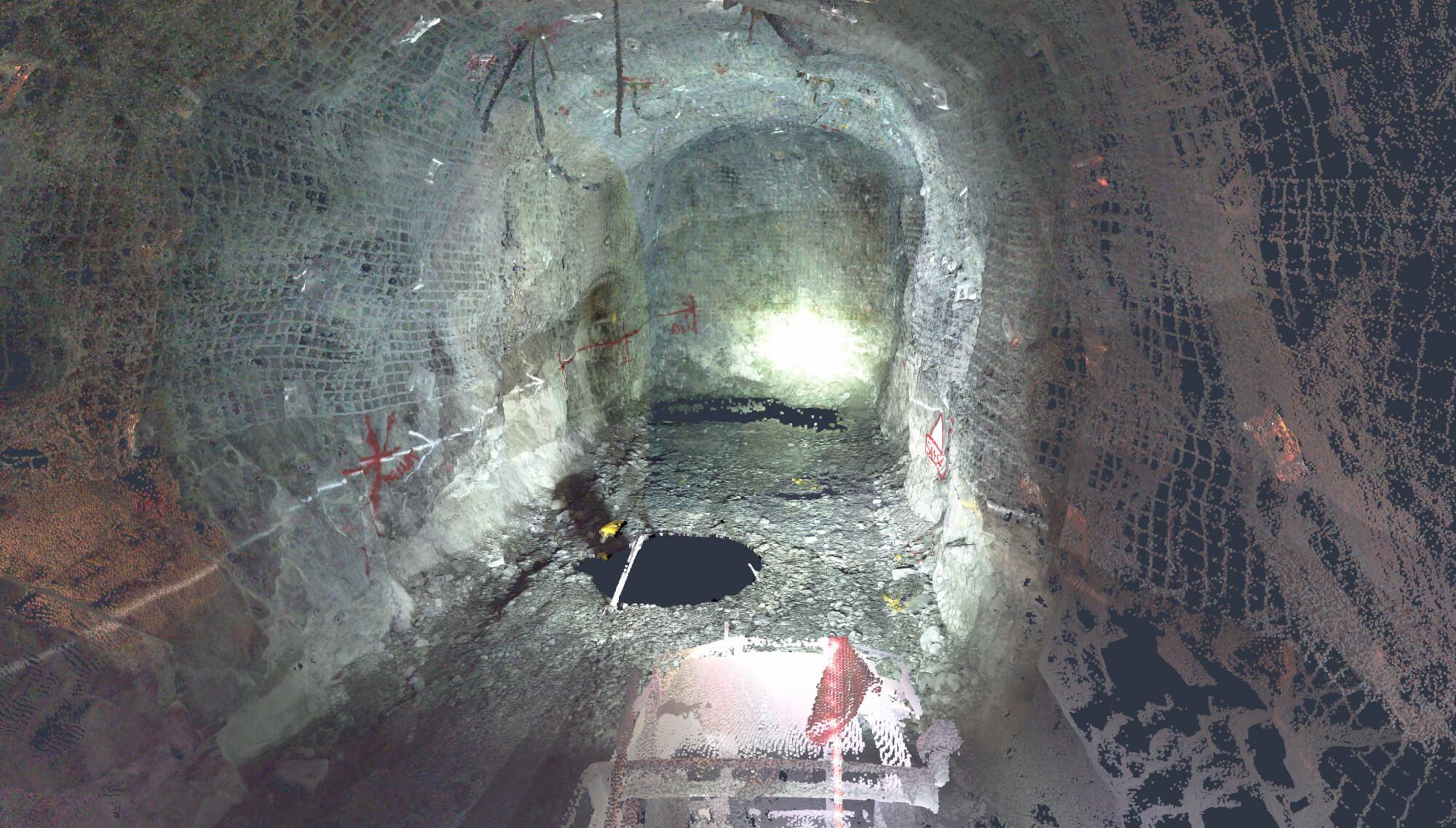 Deswik Survey Point Cloud Handling Software underground mine